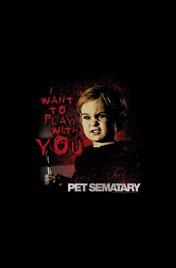 Movie Digital Art - Pet Sematary - I Want To Play by Brand A