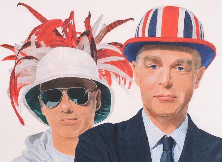Pop Drawing - Pet Shop Boys by Gary Fernandez