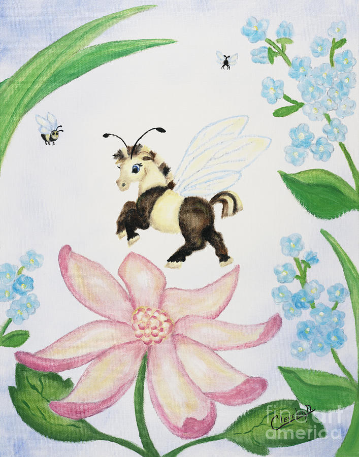 Petal Jumper Painting by Cathy Cleveland
