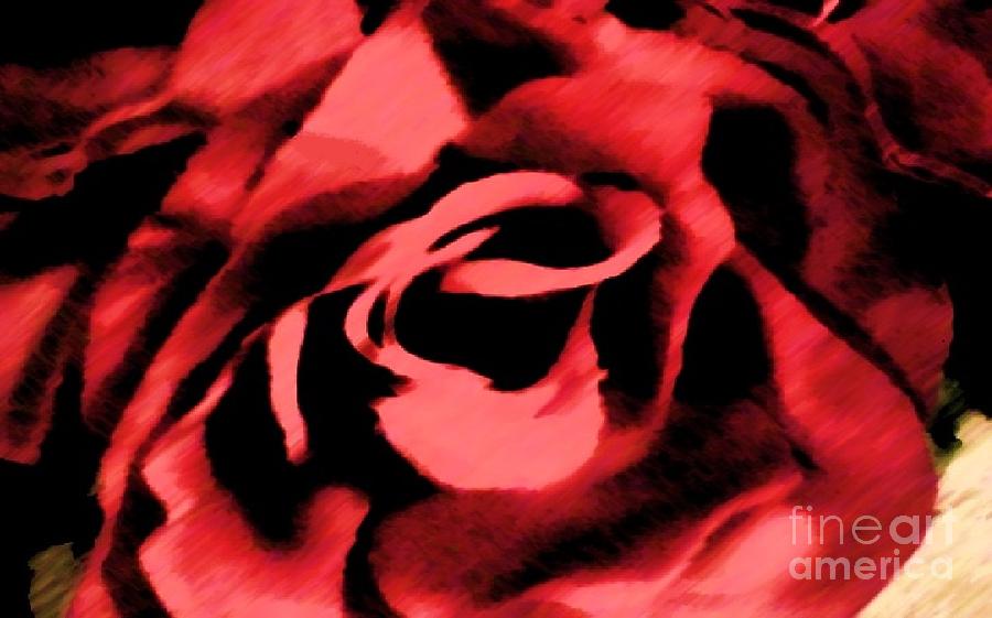 Rose Painting - Petals of Velvetty Red by Catherine Lott