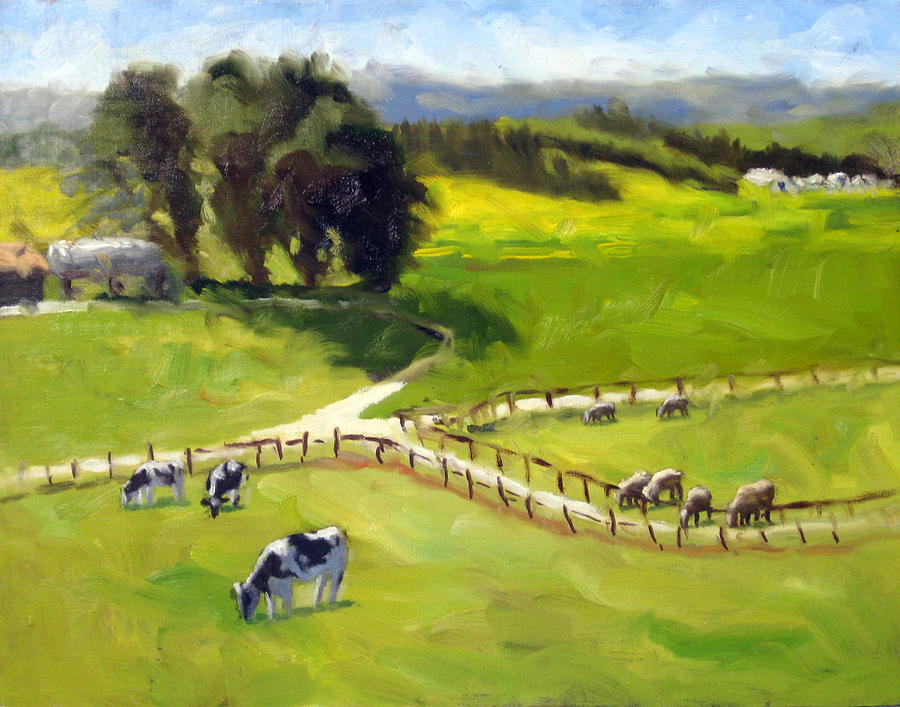 Petaluma Pastures Painting by Char Wood - Fine Art America
