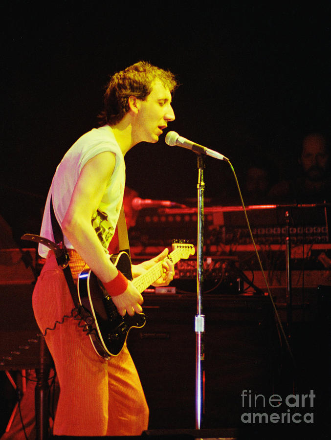 The Who Photograph - Pete Townsend of The Who at Oakland CA 1980 by Daniel Larsen