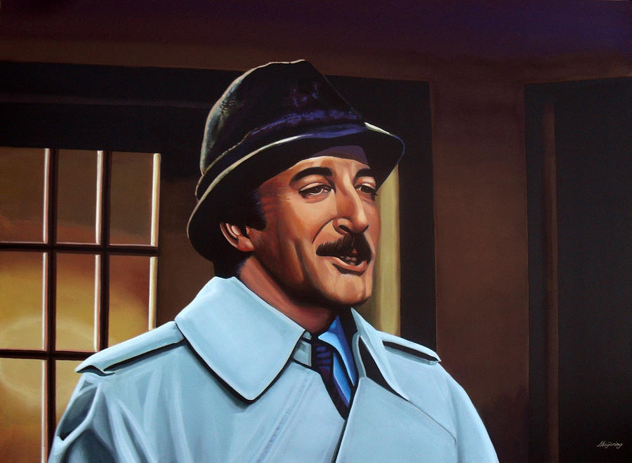 Peter Sellers as inspector Clouseau  Painting by Paul Meijering