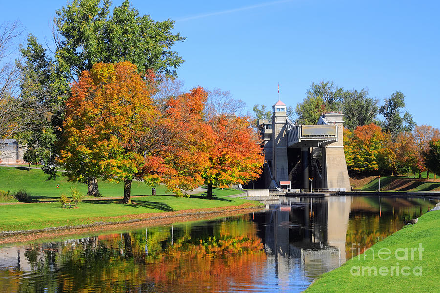 Peterborough Lift Lock Photograph by Charline Xia
