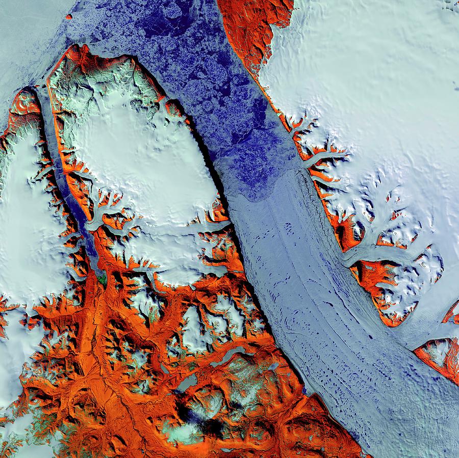 Petermann Glacier Photograph by Us Geological Survey/science Photo Library