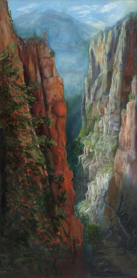 Peters Grand Canyon Painting by Florine Duffield