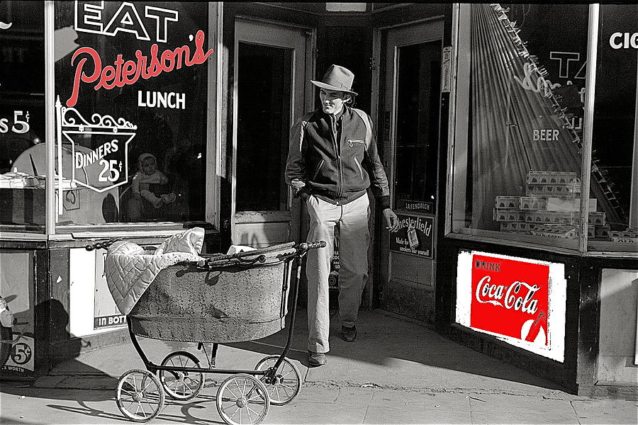 Petersons lunchroom Coca-Cola signs John Vachon photo FSA Aberdeen South Dakota November 1940-2014 Photograph by David Lee Guss