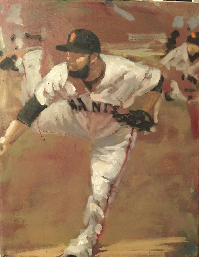 San Francisco Giants Painting - Petit Delivery by Darren Kerr