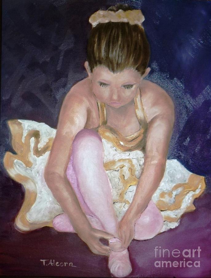 Petite Danseuse - original SOLD Painting by Therese Alcorn