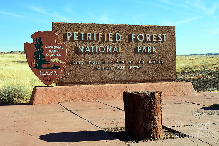 Petrified Forest National Park Entrance Sign Photograph by Shawn OBrien