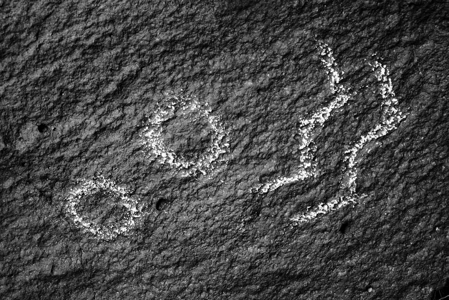 Petroglyph Art III a.k.a. Eggs and Bacon Photograph by Daniel Woodrum