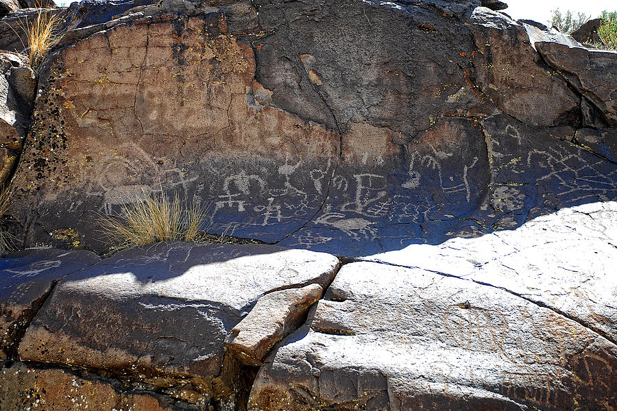 Petroglyph bench Photograph by John Bennett
