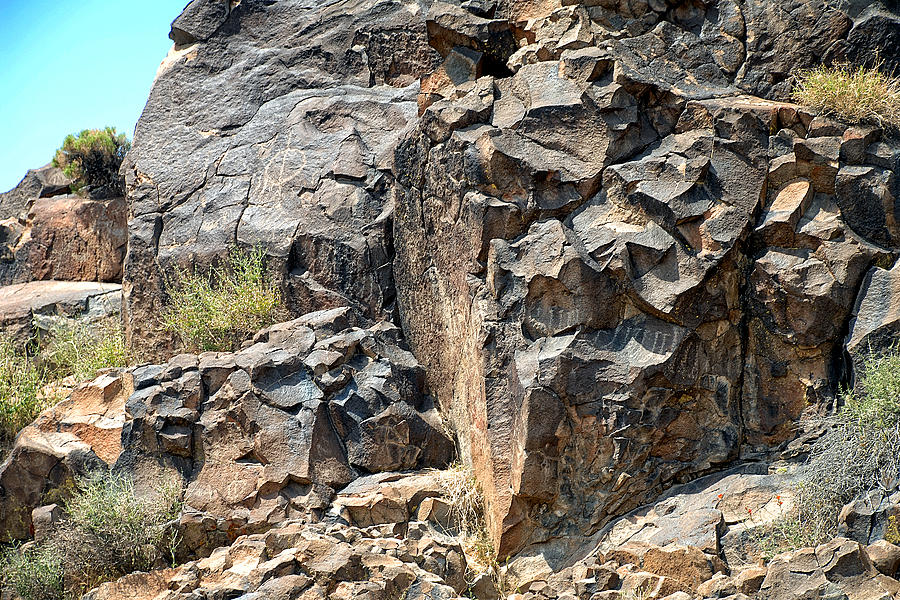 Petroglyph landscape Photograph by John Bennett