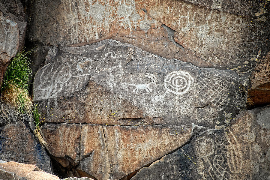 Petroglyph wall Photograph by John Bennett