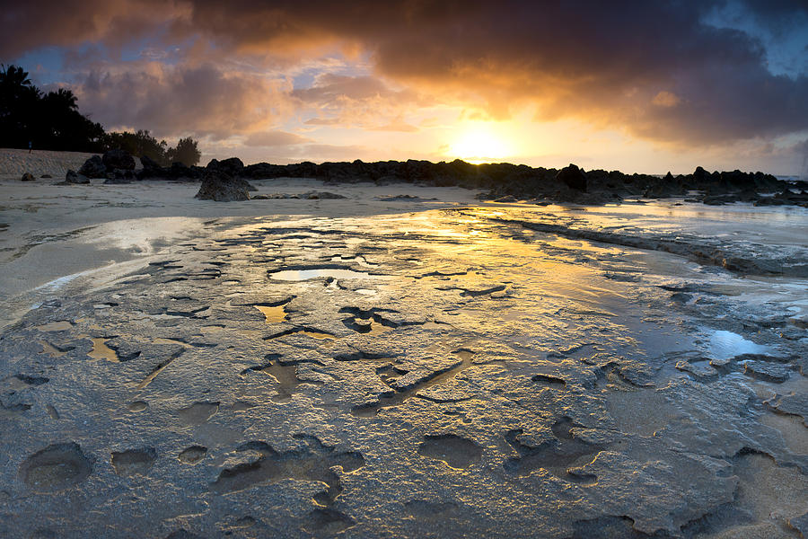 Sunset Photograph - Petroglyphic Sunset by Sean Davey