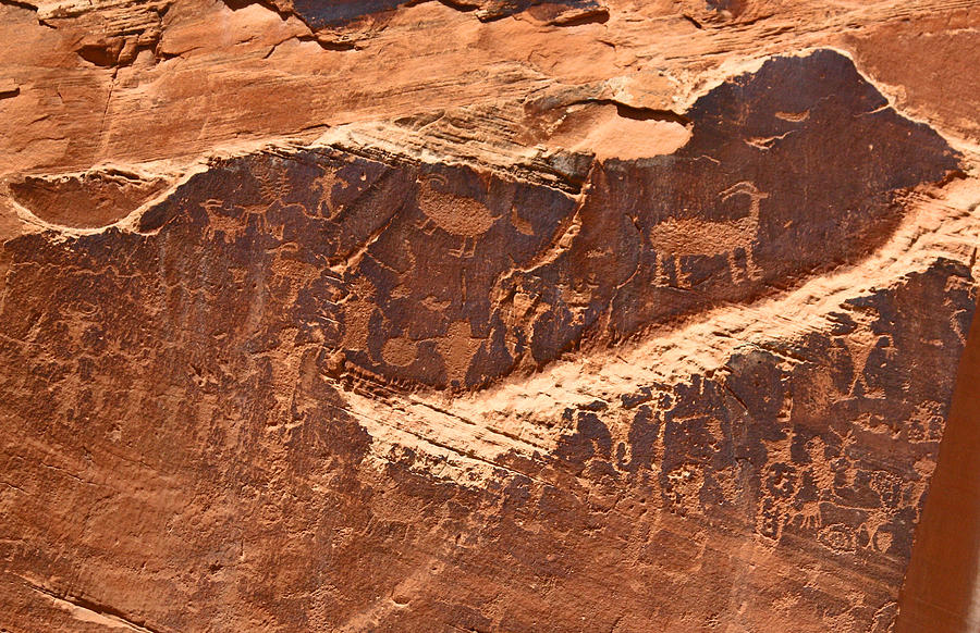 Petroglyphs or Rock Art in Utah Photograph by Jean Clark