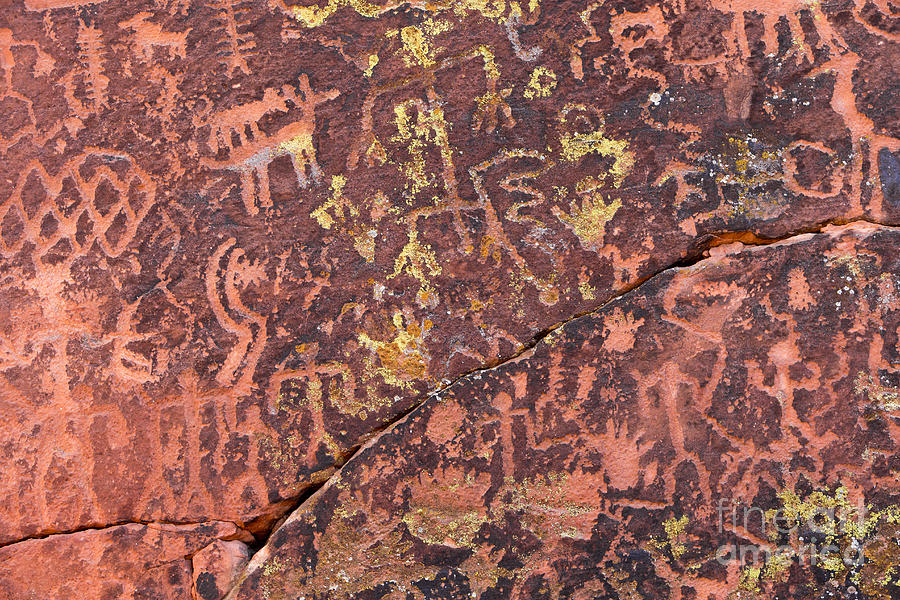 Desert Photograph - Petroglyphs V BAR Ranch by Jerry Fornarotto