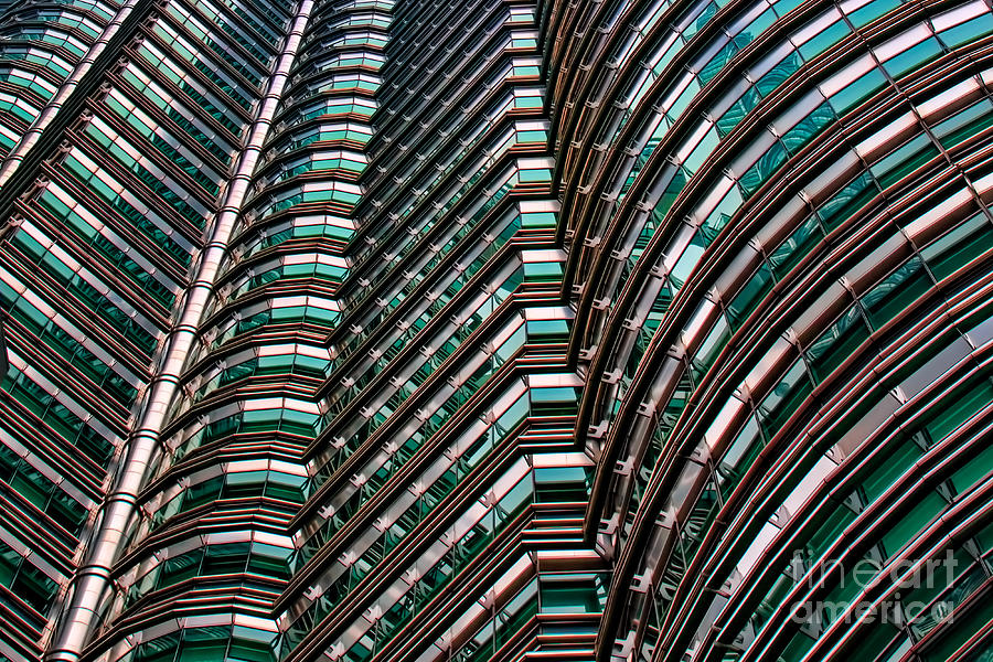 Petronas Twin Towers close up Photograph by Joerg Lingnau