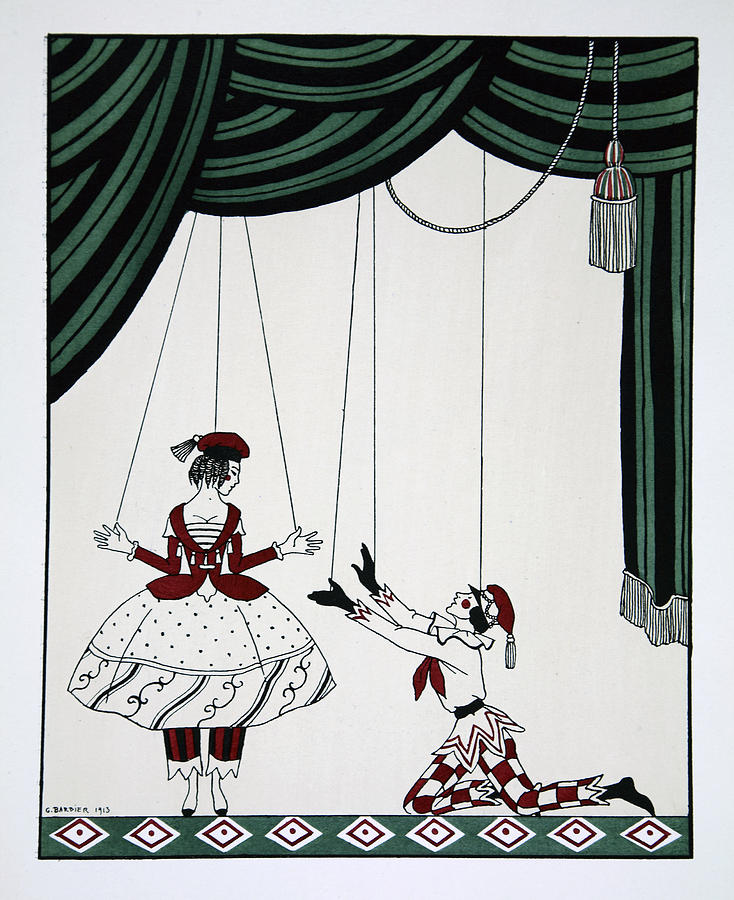 Hat Painting - Petroushka by Georges Barbier