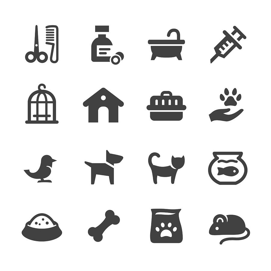 Pets Icons - Acme Series Drawing by -victor-
