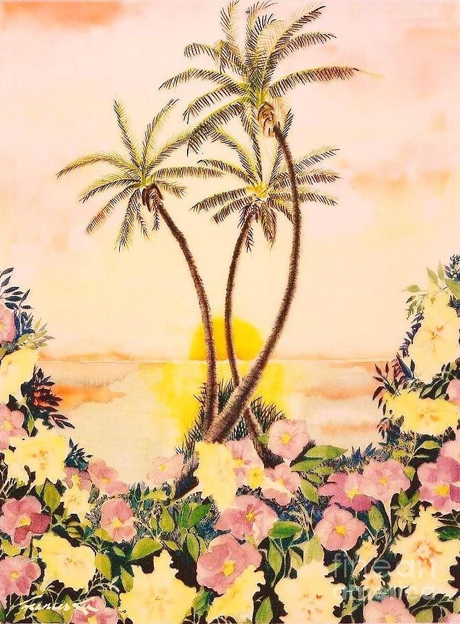 Petunia Paradise Painting by Frances Ku