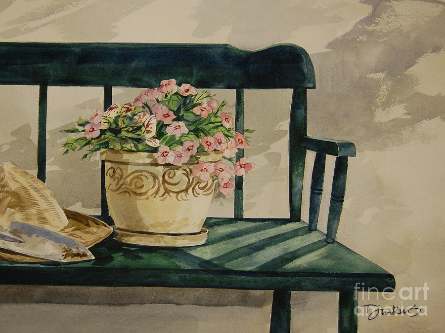Petunias Painting - Petunias by Bill Dinkins