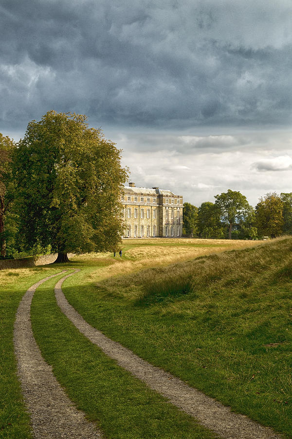 Petworth House under grey sky Photograph by Michael Hope