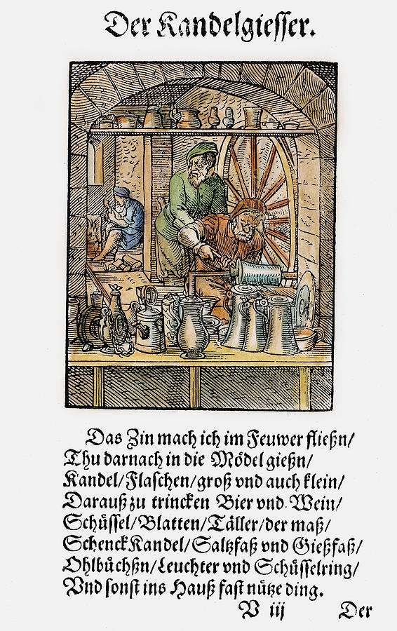 1568 Painting - Pewterer, 1568 by Granger