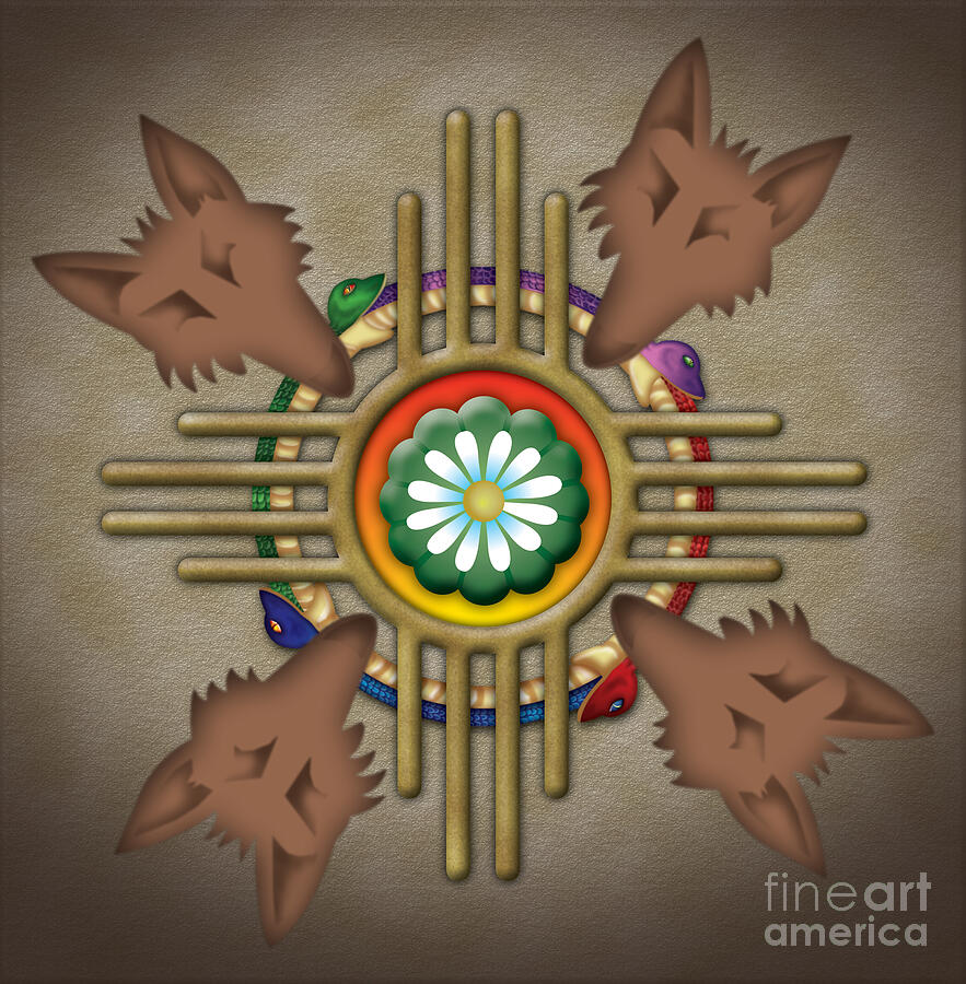 Peyote Coyote Digital Art by Timothy Lowry