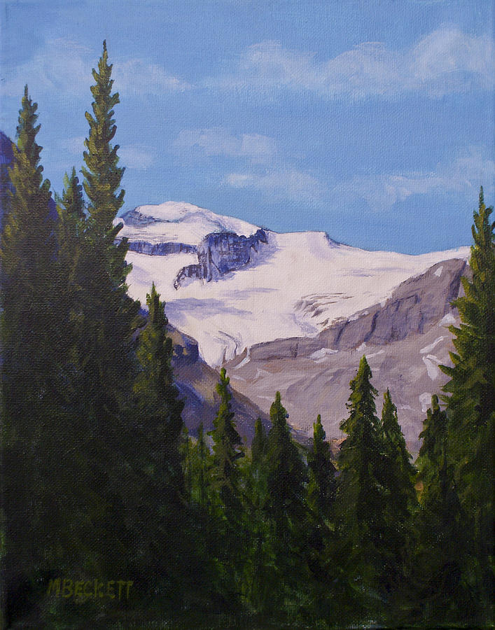 Banff National Park Painting - Peyto Glacier by Michael Beckett