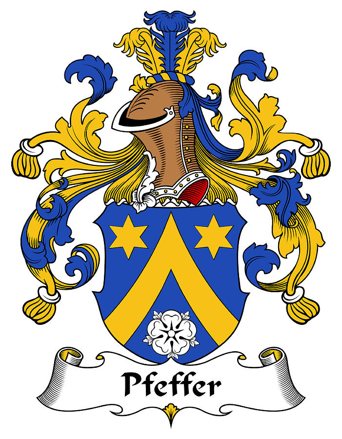 Pfeffer Coat of Arms German Digital Art by Heraldry - Pixels