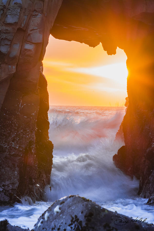 Pfeiffer Beach Keyhole Arch Photograph by Doug Holck