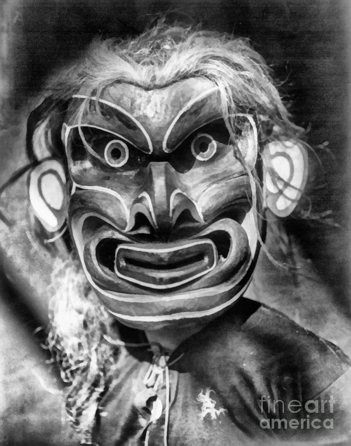 Pgwis Qagyuhl Indian Mask Painting by Vincent Monozlay