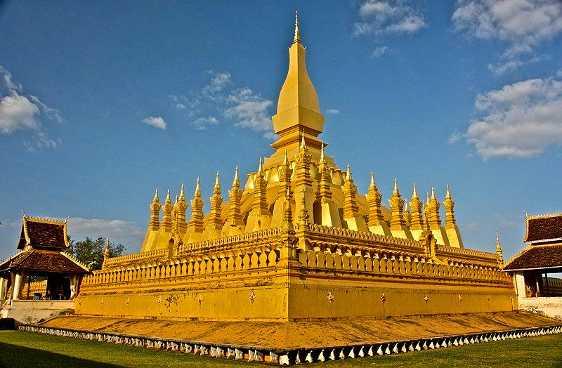 Temple of Pha That Luang Laos Photograph by Venetia Featherstone-Witty