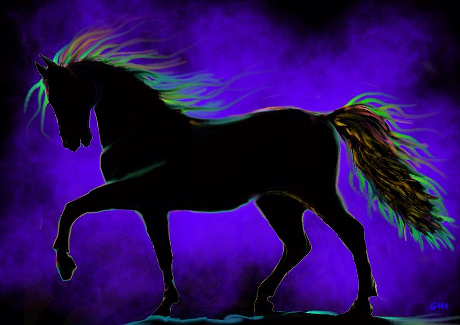 Phantom Horse Painting by Nick Gustafson
