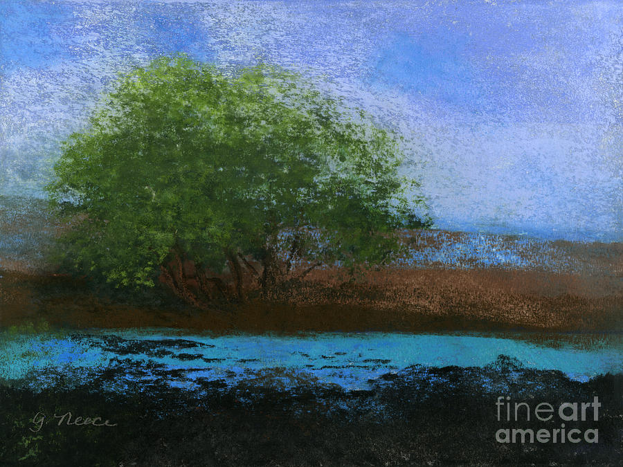 Turquoise Mirage Painting by Ginny Neece