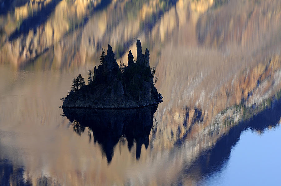 Phantom Ship, Crater Lake, Oregon Photograph by Theodore Clutter