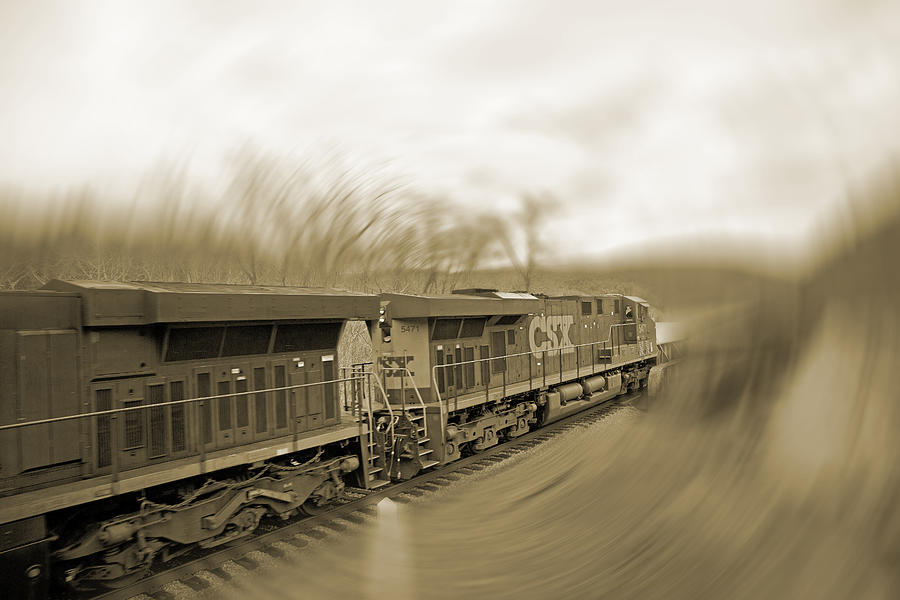 Train Photograph - Phantom Train by Betsy Knapp