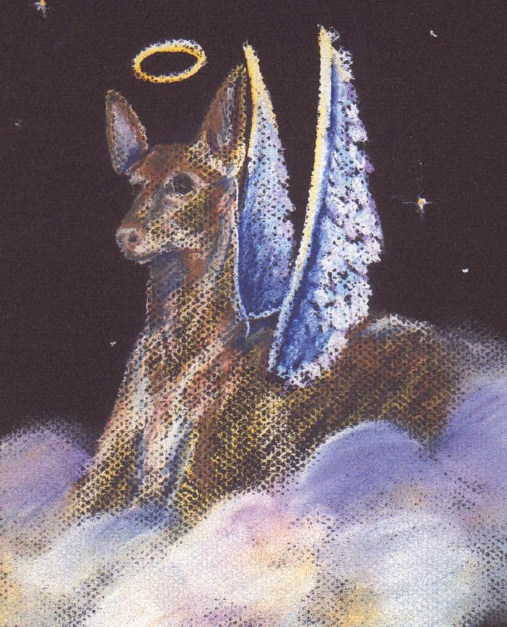 Dog Pastel - Pharaoh Hound Angel by Darlene Grubbs