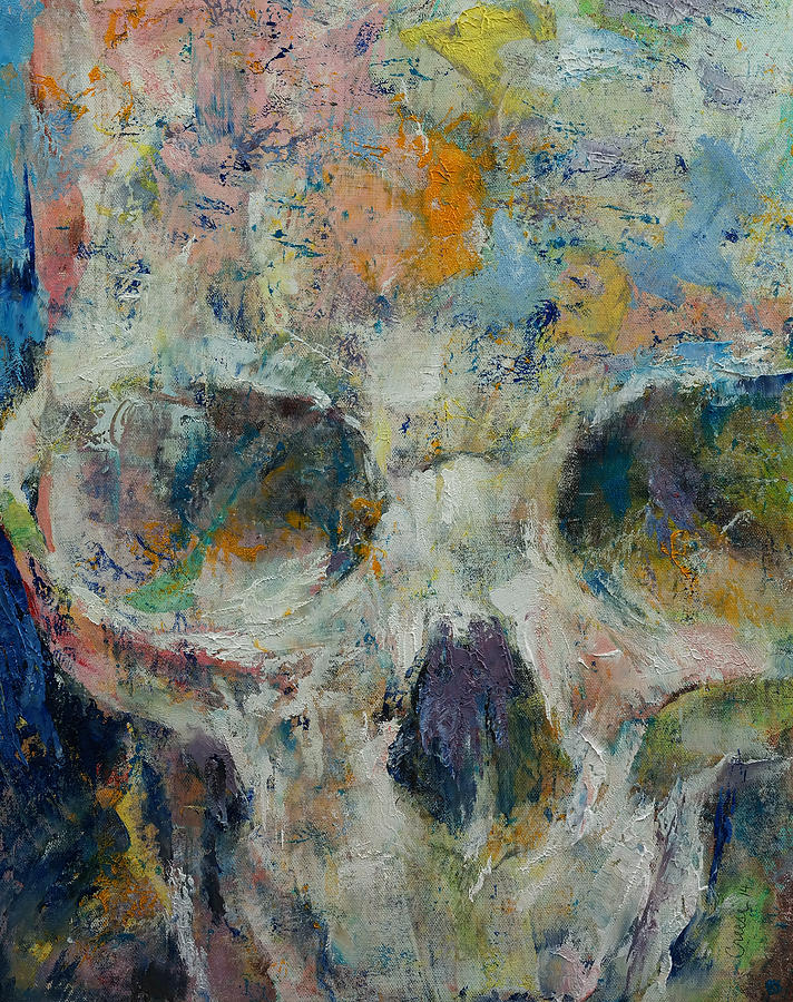 Skull Painting - Pharaoh by Michael Creese