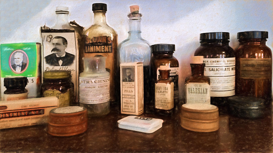 Vintage Photograph - Pharmacy - Apothecary  by L Wright