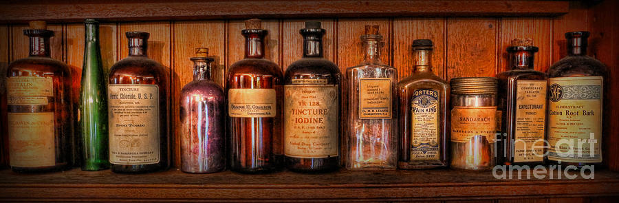Pharmacy - Medicine Bottles Photograph by Lee Dos Santos