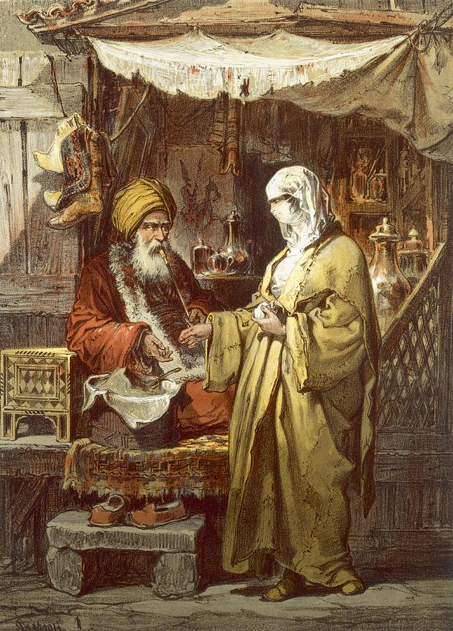 Pharmacy Or Drug Shop, 1865 Drawing by Amadeo Preziosi - Fine Art America