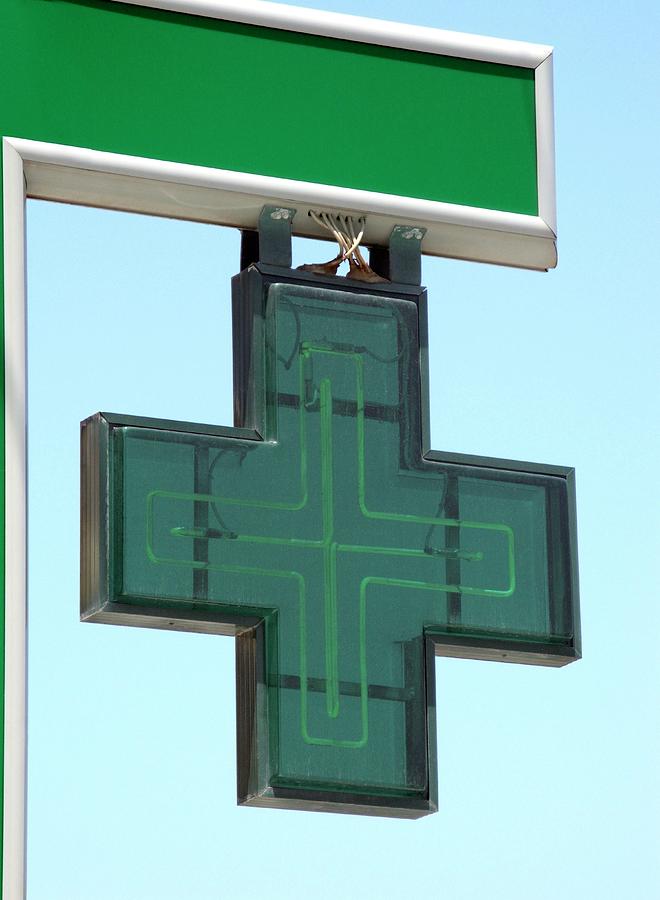 Pharmacy Sign Photograph by Tim Vernon / Science Photo Library