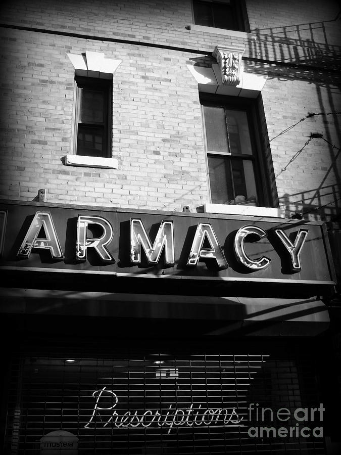 Pharmacy - Storefronts of New York Photograph by Miriam Danar - Fine