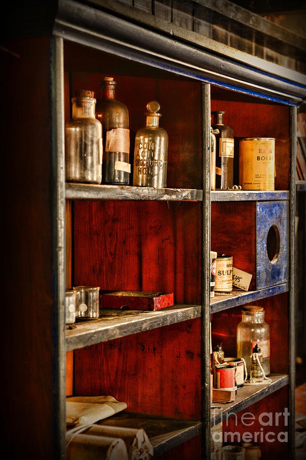 Pharmacy - The Back Room Photograph by Paul Ward