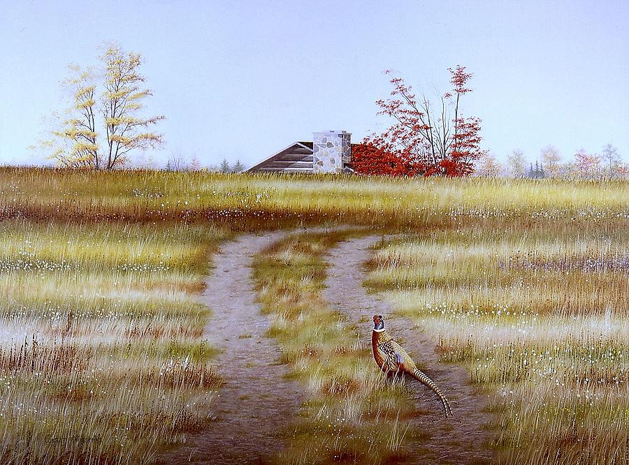 Pheasant Country. Painting by Conrad Mieschke
