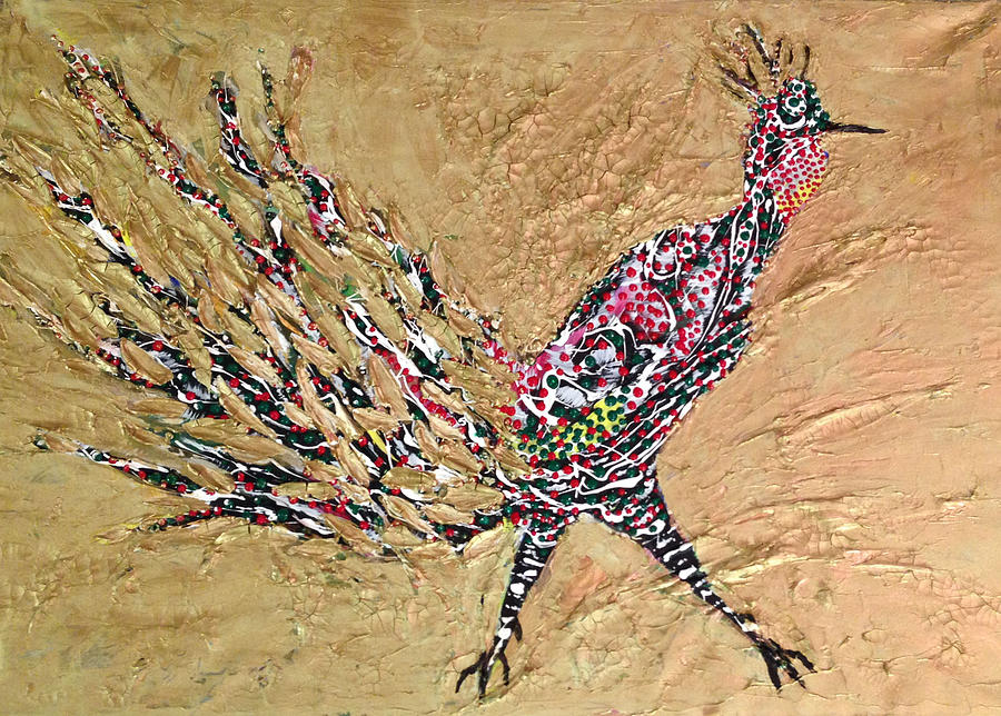 Feather Painting - Pheasant. by Sima Amid Wewetzer