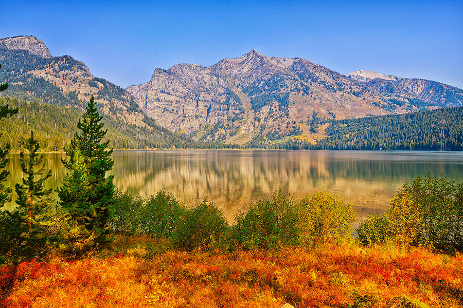 Phelps Lake in Autumn Photograph by Greg Norrell