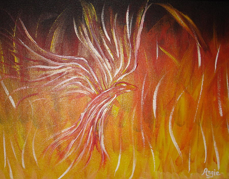 Pheonix Rising Painting by Angie Butler